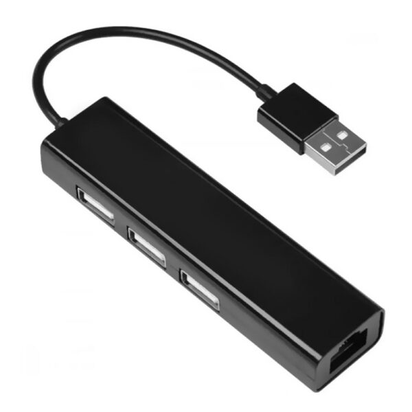 Hub Usb 2.0 Satellite A-Hub40 3 Portas Usb 2.0 Rj-45 Preto