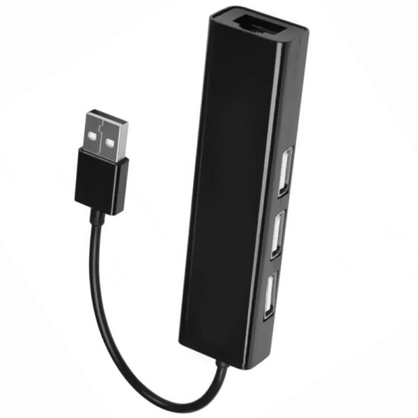 Hub Usb 2.0 Satellite A-Hub40 3 Portas Usb 2.0 Rj-45 Preto