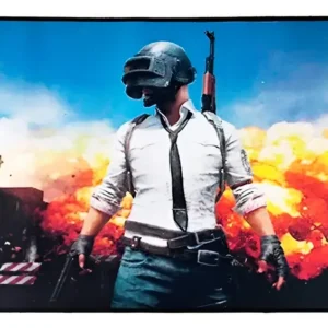 Mouse Pad Gamer Pubg Extra Grande 70X35cm Alta Precisão Base Antiderrapante