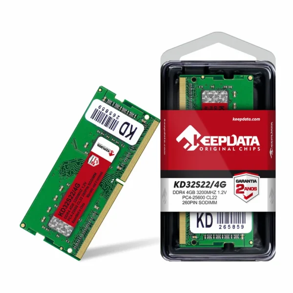Memória Ram Para Notebook Keepdata 4Gb Ddr4 3200Mhz So-Dimm