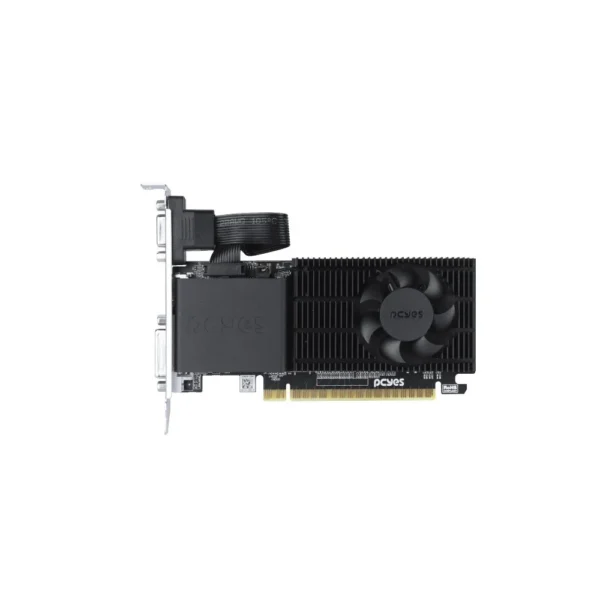 Placa De Vídeo Pcyes Nvidia Geforce Gt 710 2Gb Ddr3 64 Bits Low Profile Single Fan