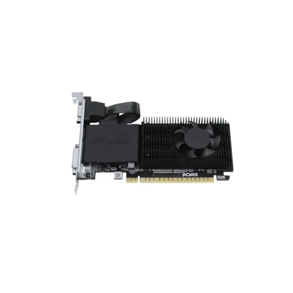 Placa De Vídeo Pcyes Nvidia Geforce Gt 710 2Gb Ddr3 64 Bits Low Profile Single Fan