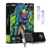 Placa De Vídeo Pcyes Nvidia Geforce G210 1Gb Ddr3 64 Bits Low Profile Single Fan