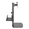 Suporte Para Monitor Pcyes Smd-100 17 A 32 Com Suporte Para Mini Pc E Ajuste De Altura Preto