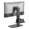 Suporte Para Monitor Pcyes Smd-100 17 A 32 Com Suporte Para Mini Pc E Ajuste De Altura Preto