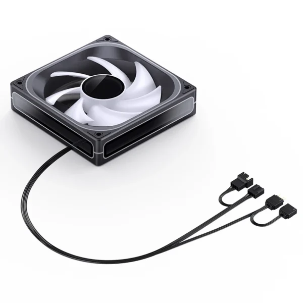 KIT 3x Fan Cooler Gamer Jonsbo ZB-120B ARGB Preta