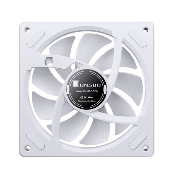Kit 3 Fans Cooler Jonsbo ZA-120W ARGB Espelhada 120mm PWM Branco