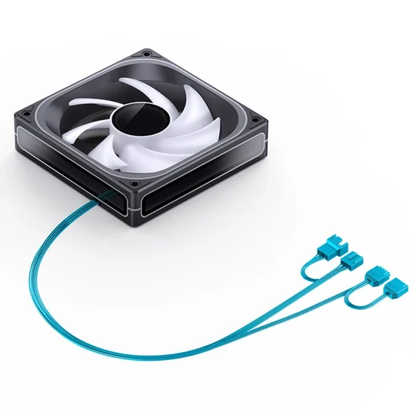 KIT 3x Fan Cooler Gamer Jonsbo ZB-120B ARGB Preta