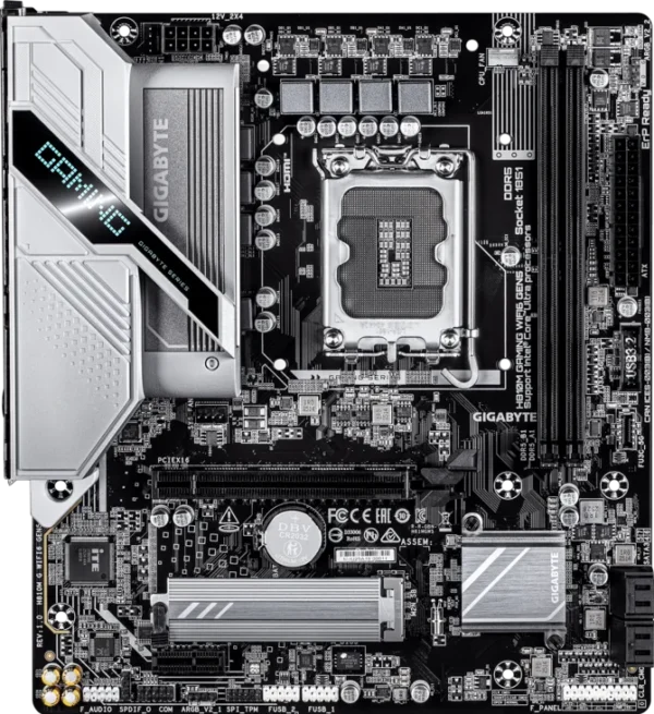 Placa Mãe Gigabyte H810m Gaming Wifi6 Lga1851 Ddr5 Wi-Fi 6 2.5Gbe Micro-Atx