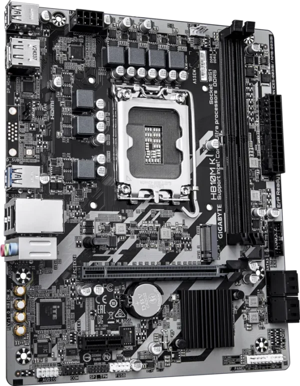 Placa Mãe Gigabyte H810m K Lga1851 Ddr5 M.2 Pcie 4.0 Micro-Atx