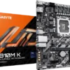 Placa Mãe Gigabyte H810m K Lga1851 Ddr5 M.2 Pcie 4.0 Micro-Atx