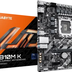 Placa Mãe Gigabyte H810m K Lga1851 Ddr5 M.2 Pcie 4.0 Micro-Atx