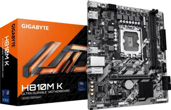 Placa Mãe Gigabyte H810m K Lga1851 Ddr5 M.2 Pcie 4.0 Micro-Atx