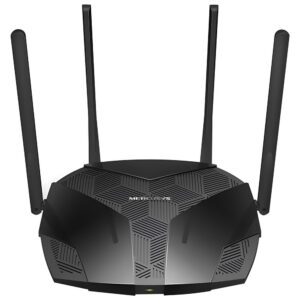 Roteador Mercusys Mr70x Ax1800 Wi-Fi 6 Dual Band Gigabit 4 Antenas Preto