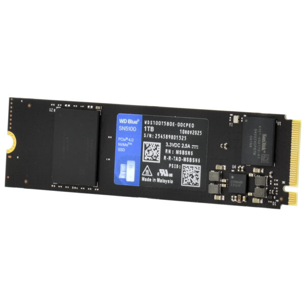 Ssd Western Digital Wd Blue Sn5100 1Tb M.2 Nvme Pcie 4.0 7100 Mb/S