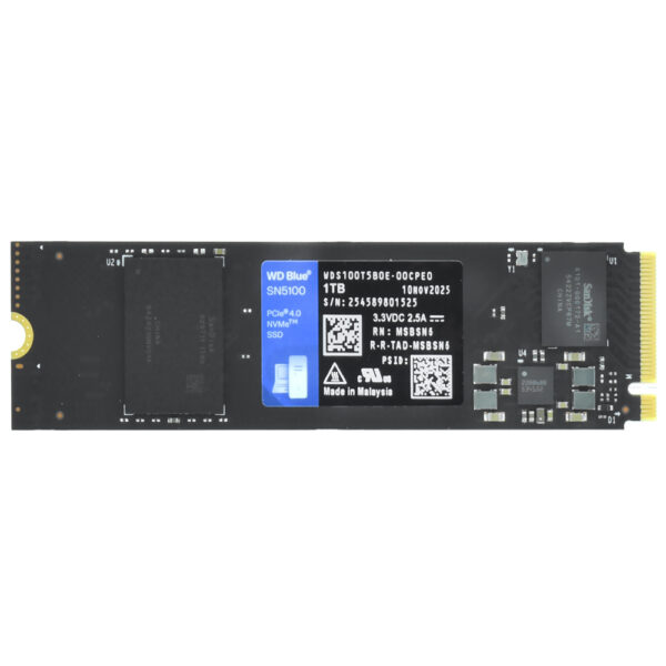 Ssd Western Digital Wd Blue Sn5100 1Tb M.2 Nvme Pcie 4.0 7100 Mb/S