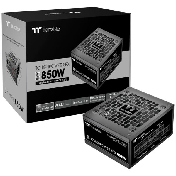 Fonte Thermaltake Toughpower Sfx 850W Atx 3.1 Full Modular 80 Plus Platinum Preto