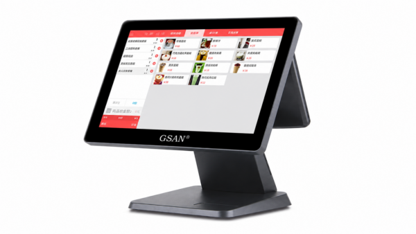 Terminal Pos All In One Gsan Gs-T2 Touchscreen Duas Telas Intel Core I5 8Gb Ssd 128Gb Preto