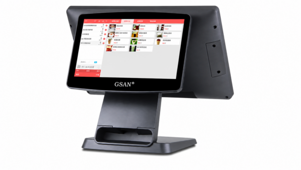 Terminal Pos All In One Gsan Gs-T2 Touchscreen Duas Telas Intel Core I5 8Gb Ssd 128Gb Preto