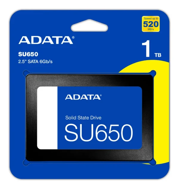 Ssd Adata Su650 1Tb 2.5 Sata 3 520 Mb/S 3D Nand