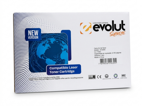 Toner Compatível Hp W1510a W1030a Preto Com Chip Para 4003 4103 4004 4104
