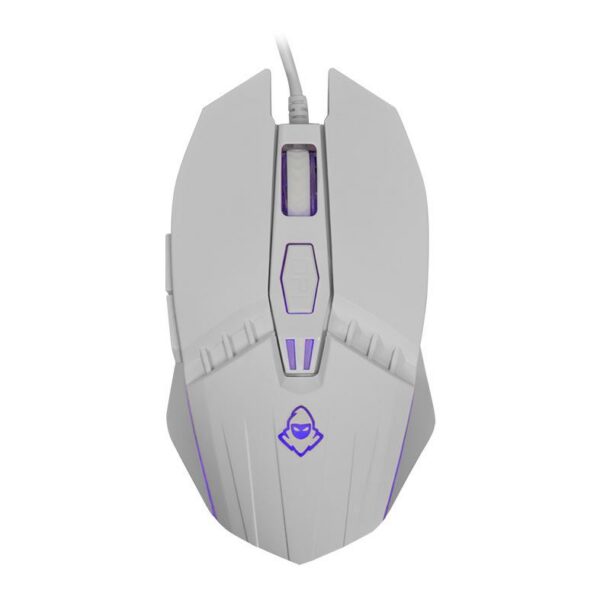 Combo Gamer Mancer Orc V2 4X1 Branco Rainbow Teclado Abnt2 Mouse 6400 Dpi Headset 40Mm