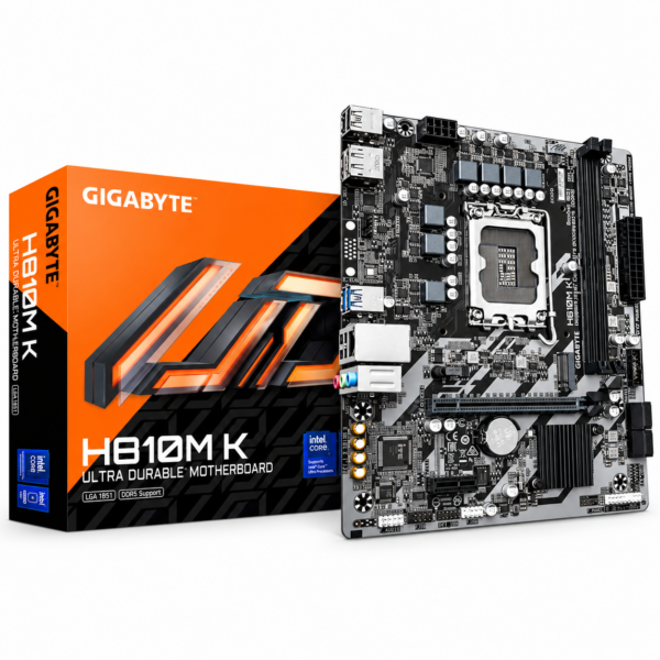 Placa Mãe Gigabyte H810m K Lga1851 Ddr5 M.2 Pcie 4.0 Micro-Atx