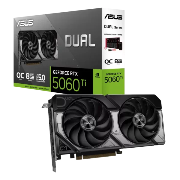 Placa De Vídeo Asus Dual Geforce Rtx 5060 Ti Oc 8Gb Gddr7 128-Bit