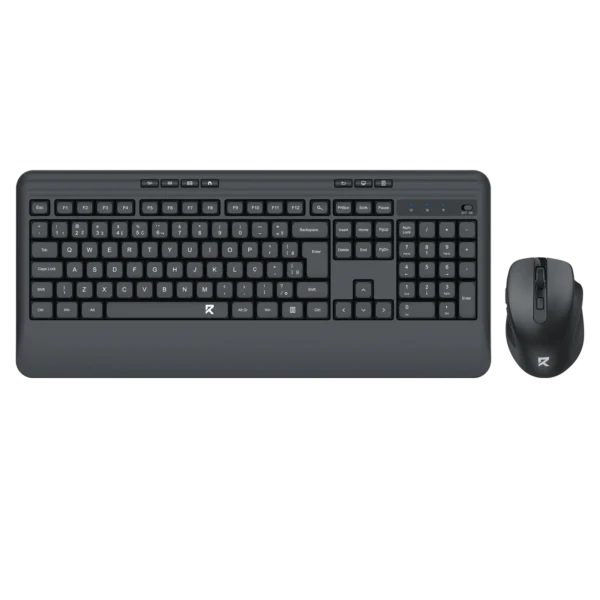Combo Teclado E Mouse Office Redragon Bs-7641 Sem Fio 2.4Ghz Abnt2 4000 Dpi Preto