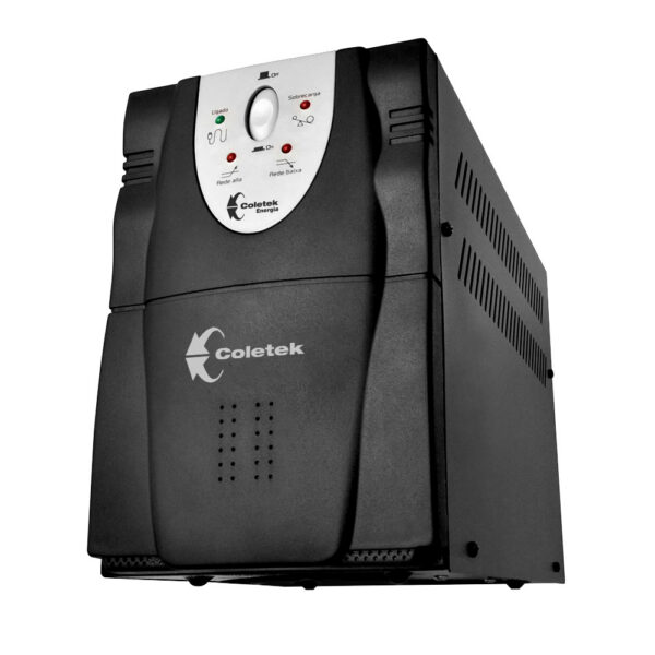 Estabilizador Coletek Es-3200Va-Ba 3200Va Bivolt Automático Saída 115V 6 Tomadas