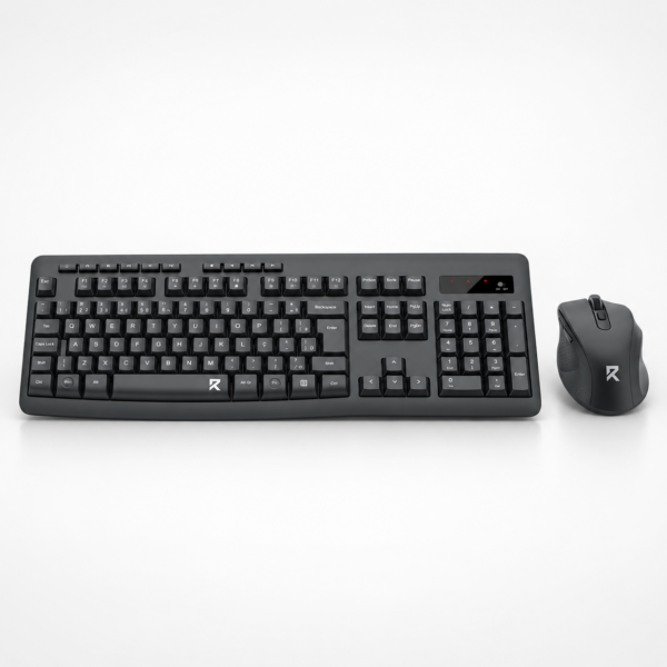 Combo Teclado E Mouse R Office By Redragon Bs-7367-B Sem Fio 2.4Ghz Abnt2 4000 Dpi Preto