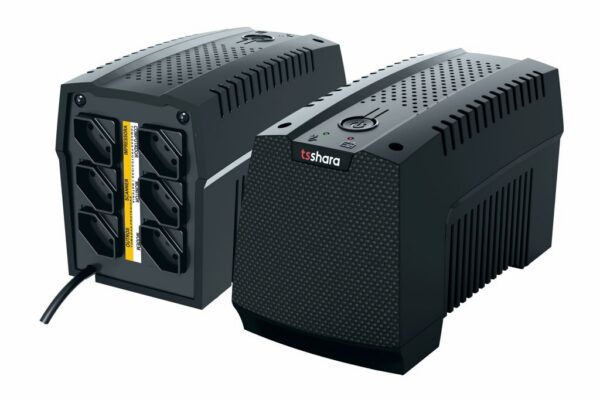 Nobreak Ts Shara Ups Mini 700Va Bivolt Automático Saída 115V 6 Tomadas Preto