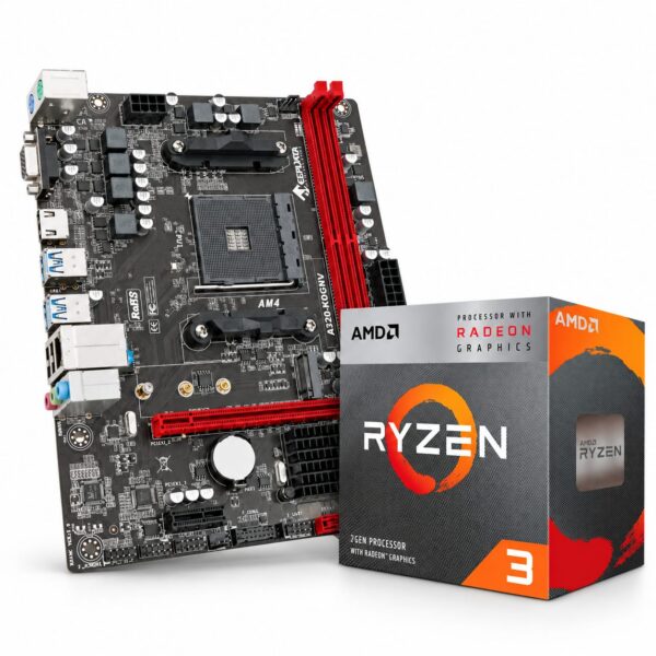 Kit Upgrade Ryzen 3 3200G + Placa Mãe A320