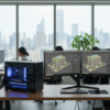 Workstation Alleen Mesh com gabinete Jonsbo D31 preto — imagem 3