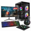 PC Gamer Completo com monitor Mancer de 21,5 polegadas, teclado, mouse, headset e mousepad - gladiator