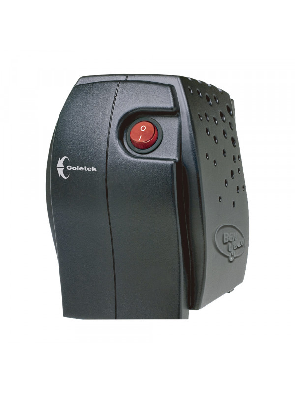 Estabilizador Coletek Es-300Va-Bm 300Va Bivolt Manual Saída 115V 4 Tomadas Preto