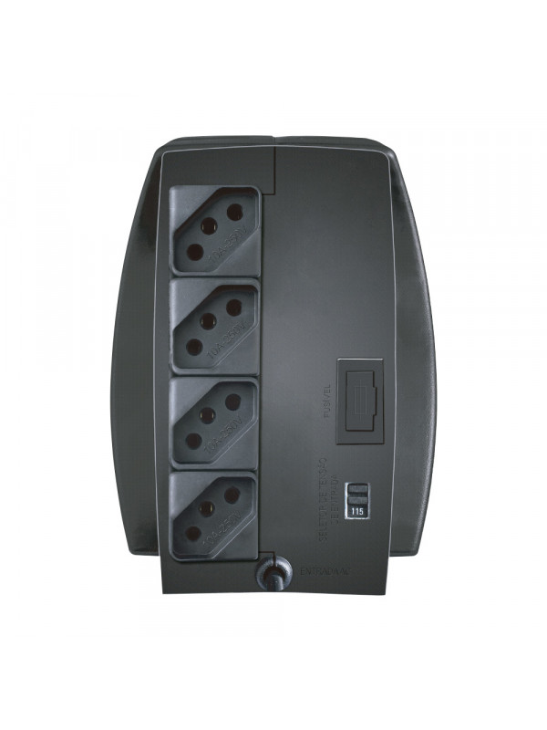 Estabilizador Coletek Es-500Va-Bm 500Va Bivolt Manual Saída 115V 4 Tomadas Preto