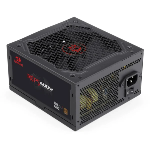 Fonte Gamer Redragon Rgps 600W 80 Plus Bronze Pfc Ativo Full Range Gc-Ps002-1