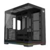Gabinete Gamer Redragon Scalpel Argb Gc-628 Aquário Atx Vidro Temperado Sem Fans Preto