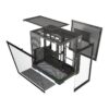 Gabinete Gamer Redragon Scalpel Argb Gc-628 Aquário Atx Vidro Temperado Sem Fans Preto