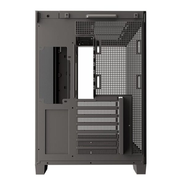 Gabinete Gamer Redragon Scalpel Argb Gc-628 Aquário Atx Vidro Temperado Sem Fans Preto