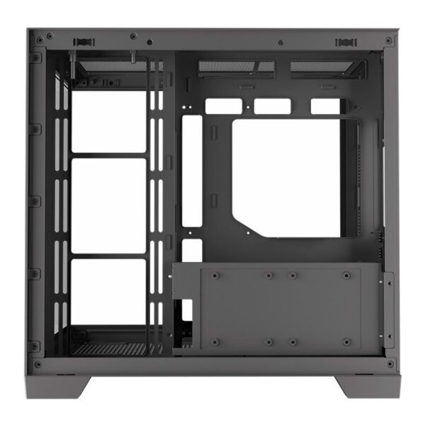 Gabinete Gamer Redragon Scalpel Argb Gc-628 Aquário Atx Vidro Temperado Sem Fans Preto