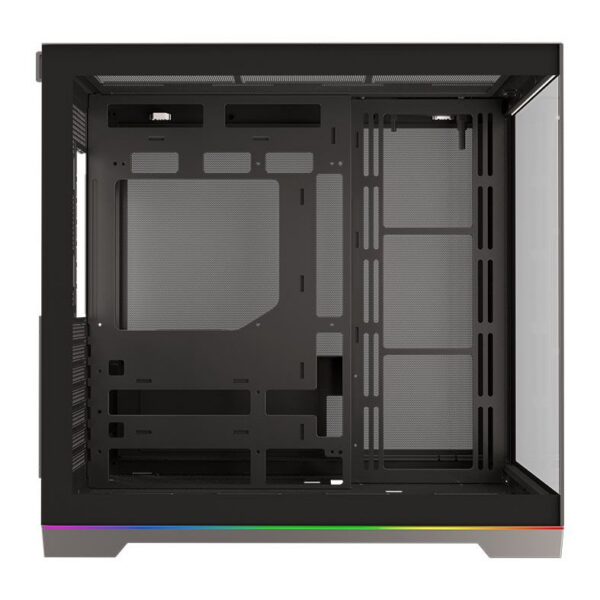 Gabinete Gamer Redragon Scalpel Argb Gc-628 Aquário Atx Vidro Temperado Sem Fans Preto