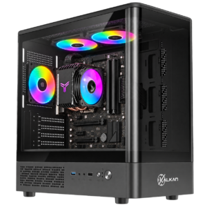 PC Gamer com gabinete Kalkan Avalon Curve preto