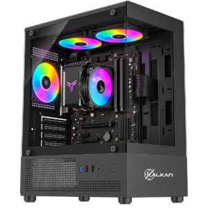 PC Gamer com gabinete Kalkan Hakon preto