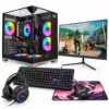 PC Gamer Completo midgard com monitor Mancer Z3B 21,5 polegadas e periféricos Kalkan Baldur