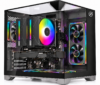 PC Gamer Midgard Vision preto com placa de vídeo dedicada, fans Jonsbo ARGB e cooler dual tower