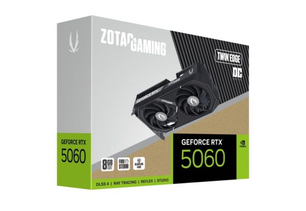 Placa De Vídeo Zotac Geforce Rtx 5060 Twin Edge Oc 8Gb Gddr7 128-Bit