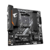 Gigabyte B550M AORUS ELITE Rev. 1.3 — vista em perspectiva