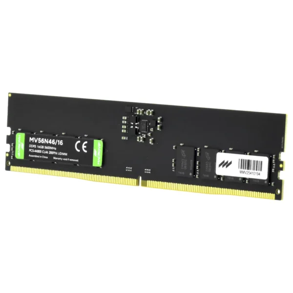 Memória Macrovip 16GB DDR5 5600MHz — módulo em perspectiva